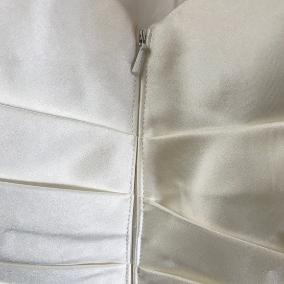 David’s Bridal Strapless Satin and Lace Dress - Picture 5 of 8